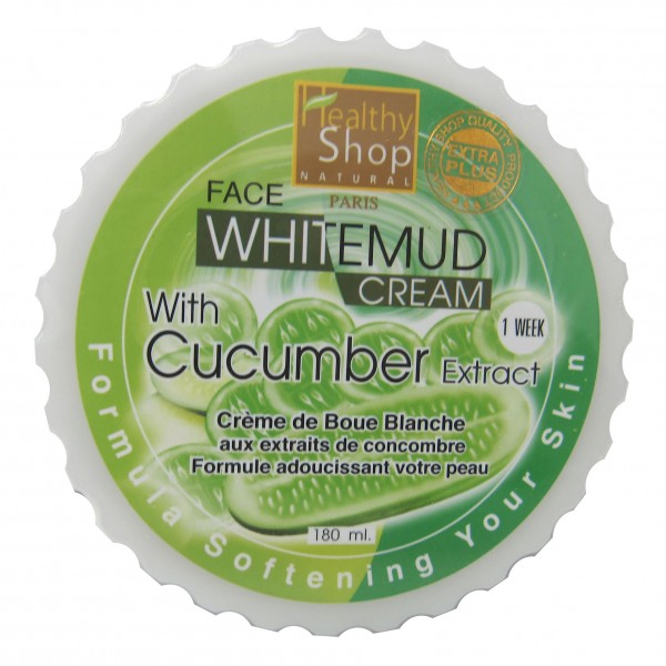 Face White Mud Cream With Cucumber Extract (180ml)